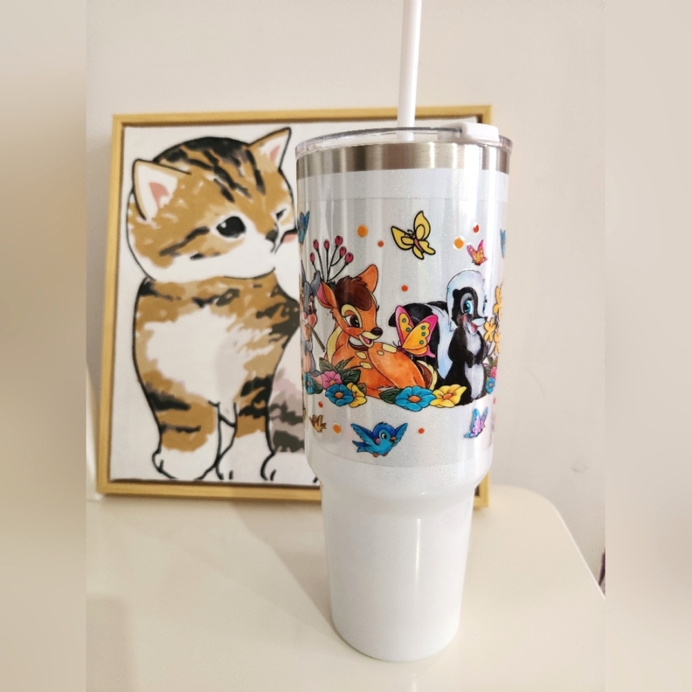 Stainless Steel Insulated Tumbler with Lid and Straw